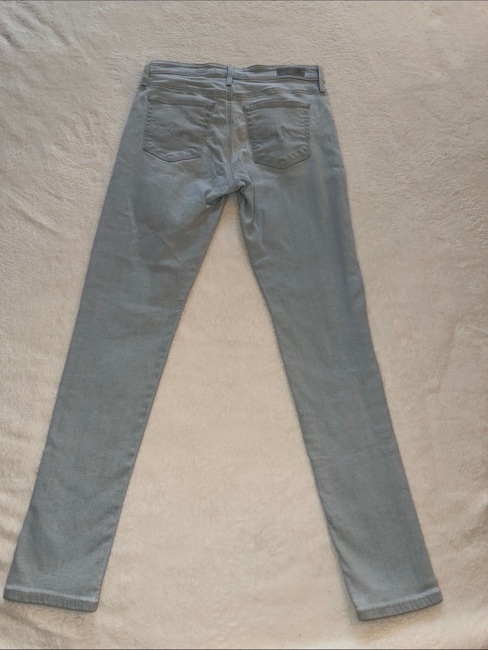 AG Adriano Goldschmied Women's Light Gray Skinny Jeans - Picture 4 of 4